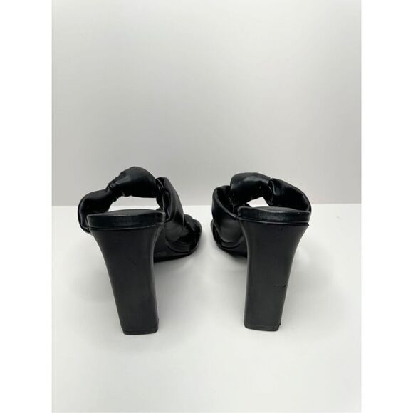 ABOUND Rainey Knotted Heeled Sandal in‎ Black Size 5.5 Square Open Toe Heels - Picture 6 of 9